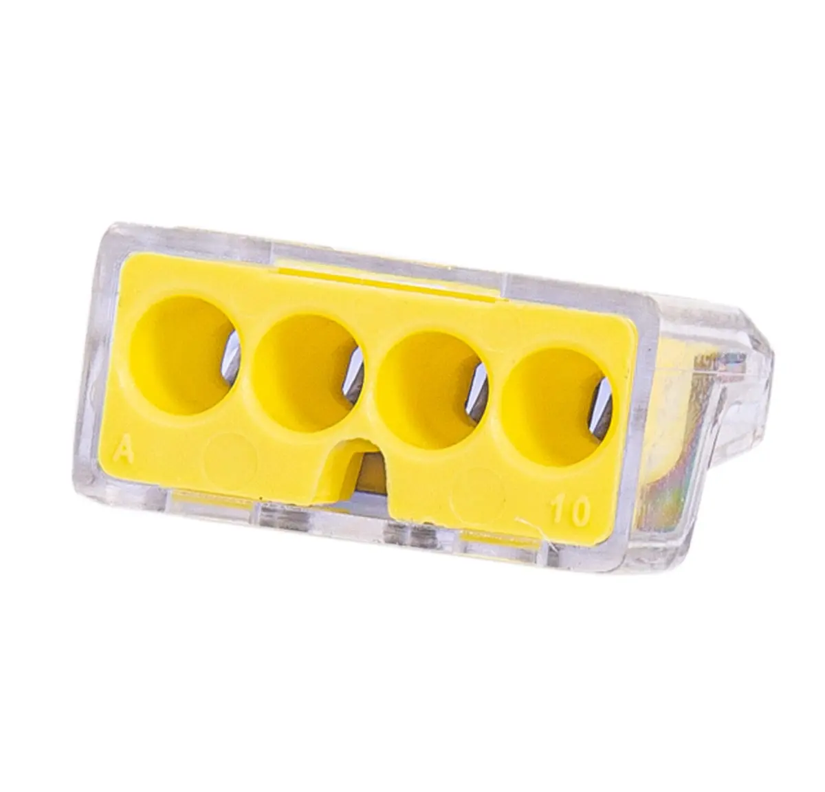 Gardner Bender Yellow 10 Pack Electronic Component Terminal | 22-12 AWG Push-In Connectors - main product image
