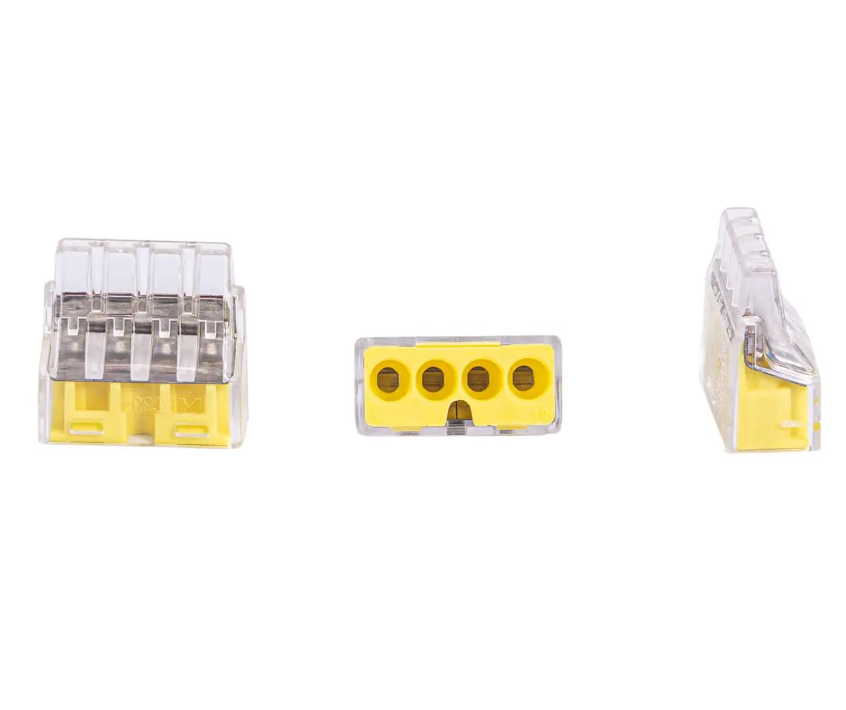 Gardner Bender Yellow 10 Pack Electronic Component Terminal | 22-12 AWG Push-In Connectors - view 3