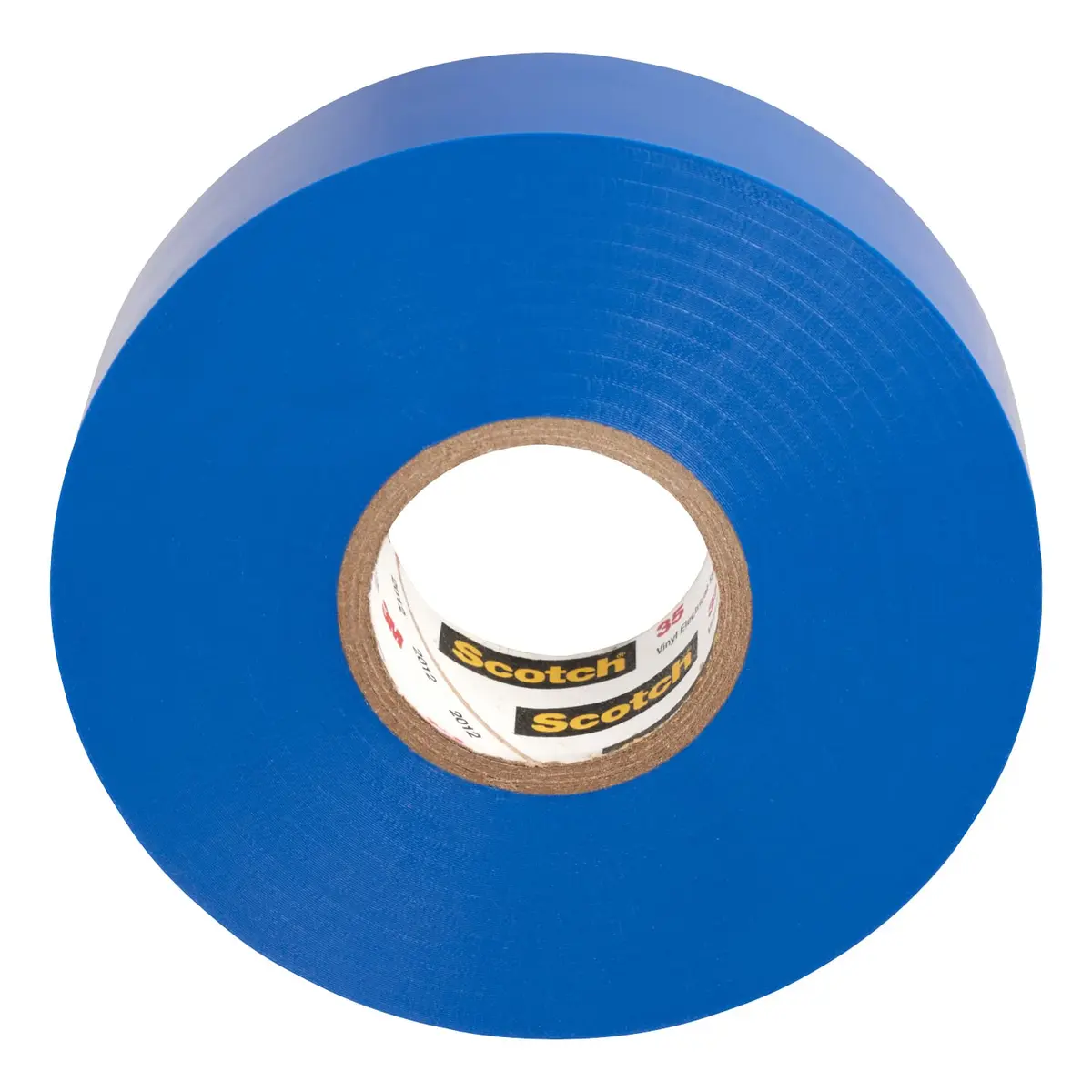 3M Scotch Electrical Tape 35, 1.9 cm x 20.1 m (3/4 in x 66 ft) Blue | UL Listed, Flame Retardant, 600V Insulation - main product image