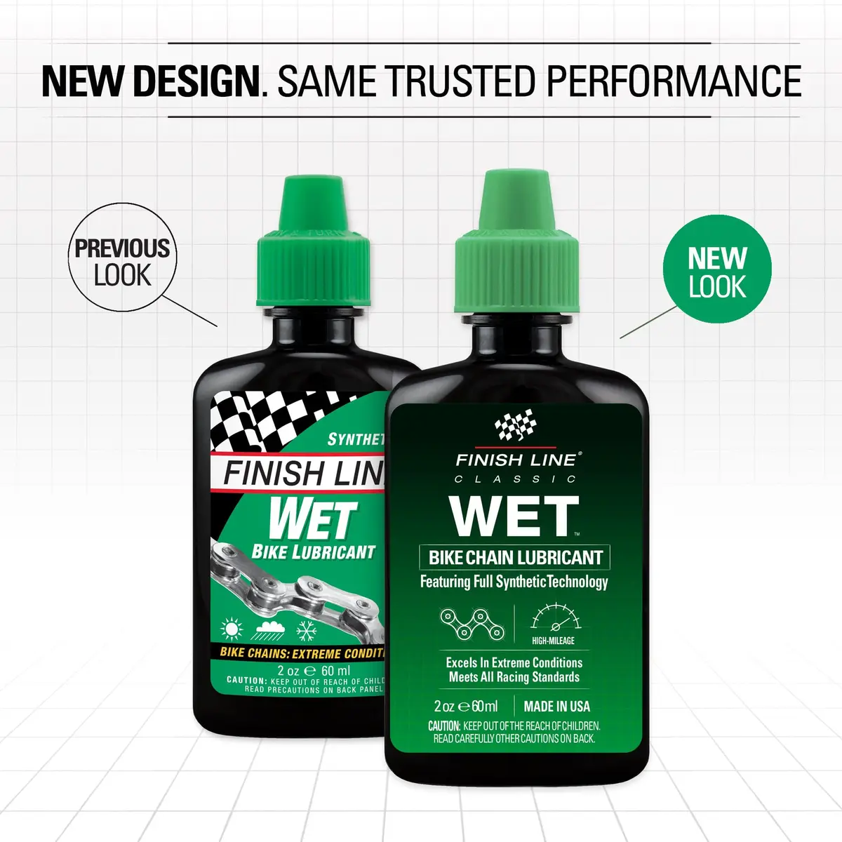 Finish Line Wet Bike Chain Lubricant 2 oz | Water-Resistant Drivetrain Protection - view 2