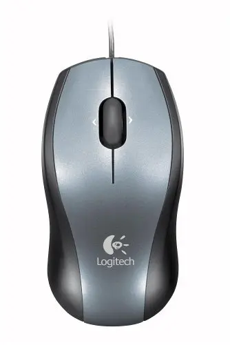 Logitech Input Mouse Black | 3-Button USB Optical Mouse with Tilt Wheel & Zoom (1 count, 19.99 USD) - view 2