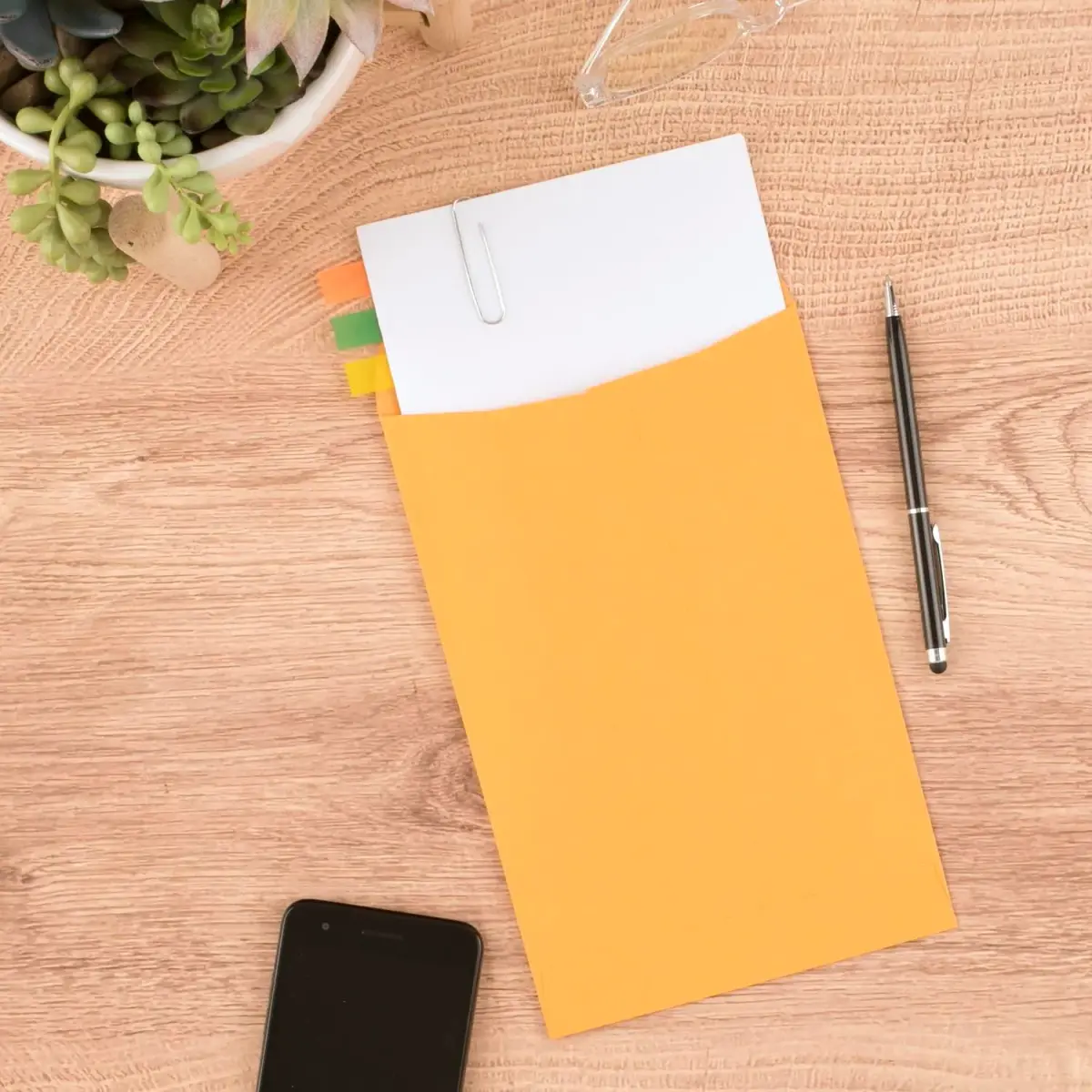 Mead Clasp Envelopes 6" x 9" (15.24cm x 22.86cm) | Brown Kraft Mailing Envelopes, 25 Count - view 3