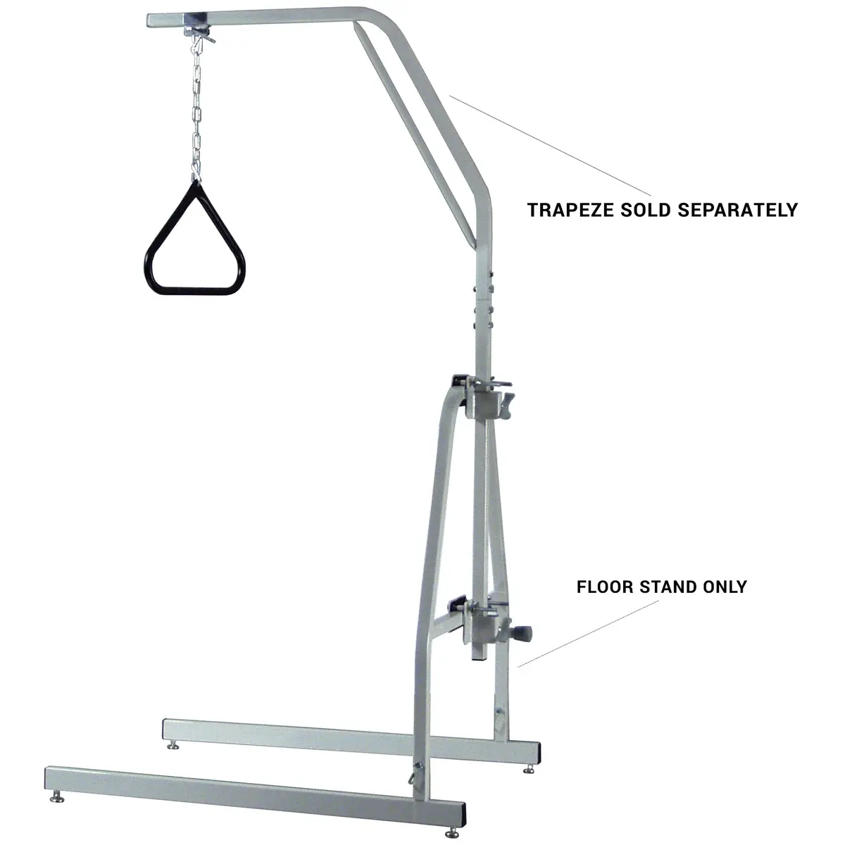 Graham-Field Versa-Helper Floor Stand Gray | 10.2 kg (22.5 lb) Heavy Duty Steel Frame - view 2