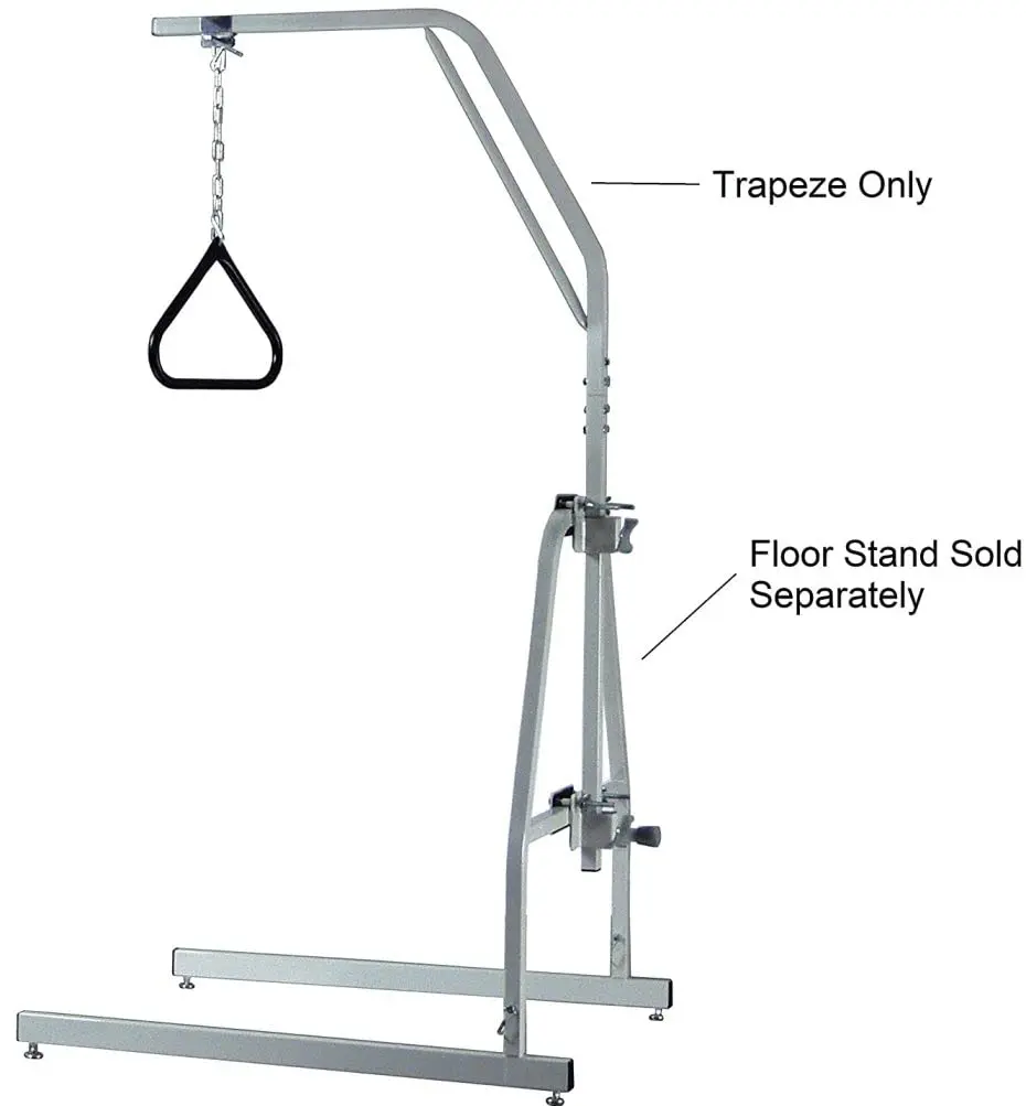 Graham-Field Lumex 2840A Versa-Helper Floor Stand Chrome | 107.7cm (39in) Height Adjustable - view 2