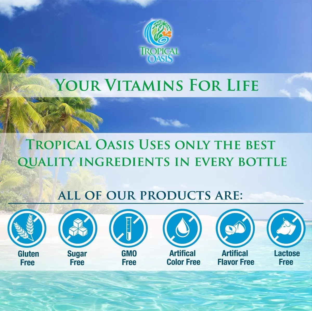 Tropical Oasis 16 oz Nutritional Supplement | 74 Organic Plant-Based Trace Minerals, Up to 96% Absorption - view 7