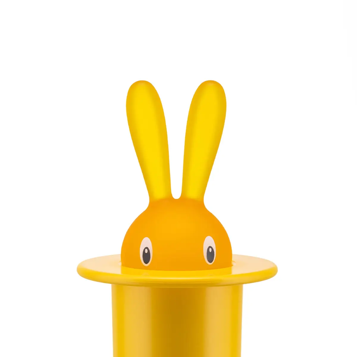 A di Alessi Magic Bunny Toothpick Holder, Yellow | 7.6 cm (3 in) Diameter x 15.2 cm (6 in) Height - view 3