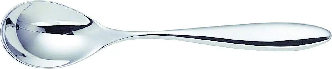 Alessi Mami Tea Spoon Set of 6 | Silver, Mirror Polished, Dishwasher Safe - view 3