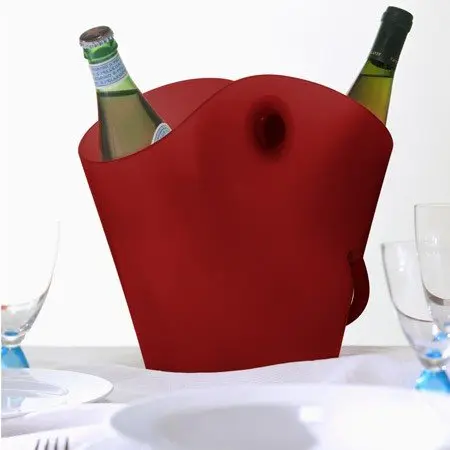 Alessi Chiringuito Wine Cooler, White | Modern Design for Bottled Beverages - view 3