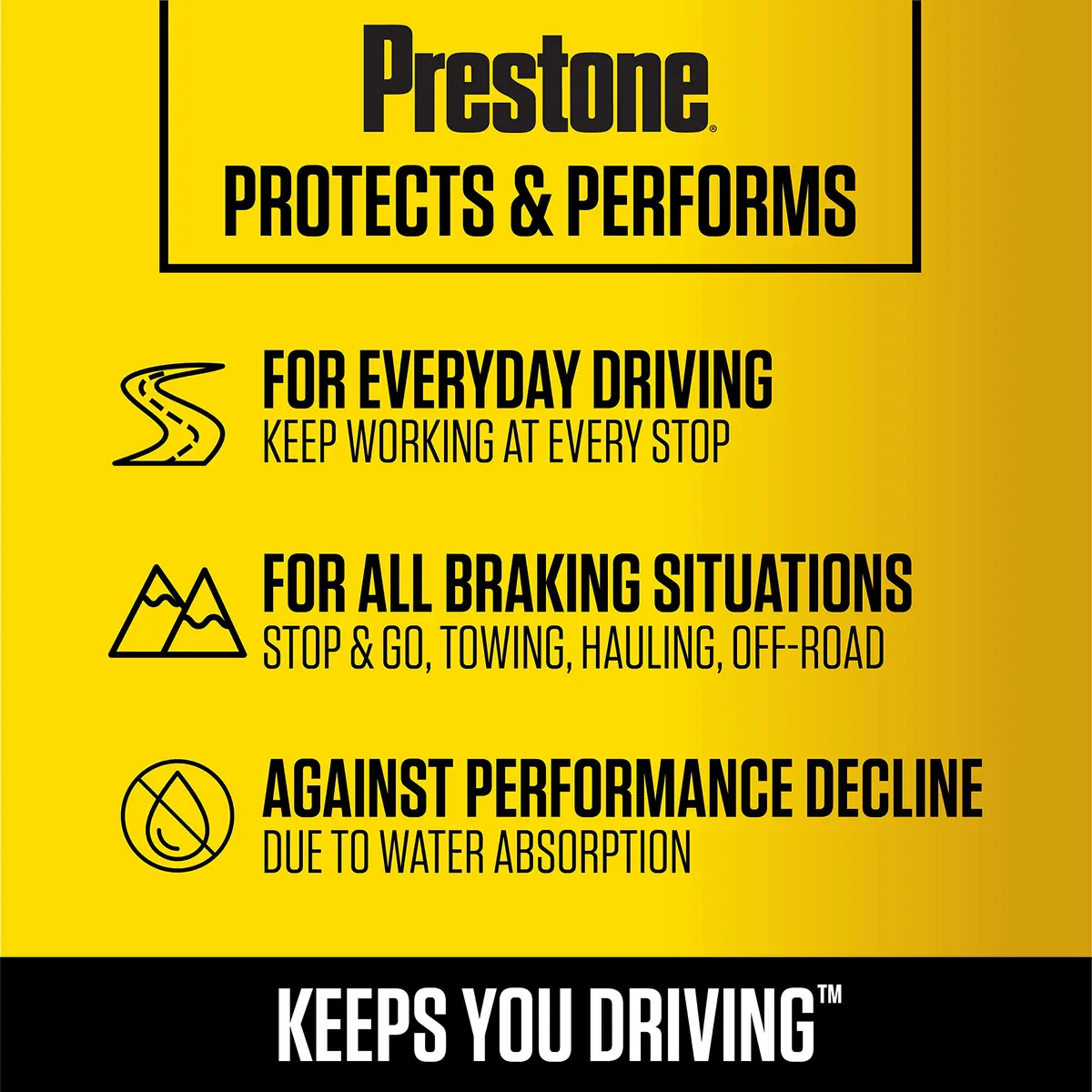 Prestone DOT 3 Synthetic Brake Fluid 12 oz. | High Boiling Point, 50,000 Mile Life, Water Absorption Resistance - view 6