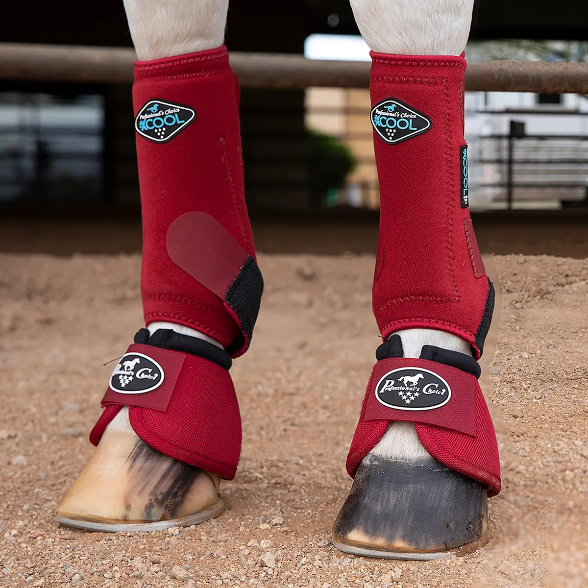 Professional's Choice Ballistic Overreach Bell Boots for Horses | Superb Protection, Durability & Comfort | Quick Wrap Hook & Loop - view 6