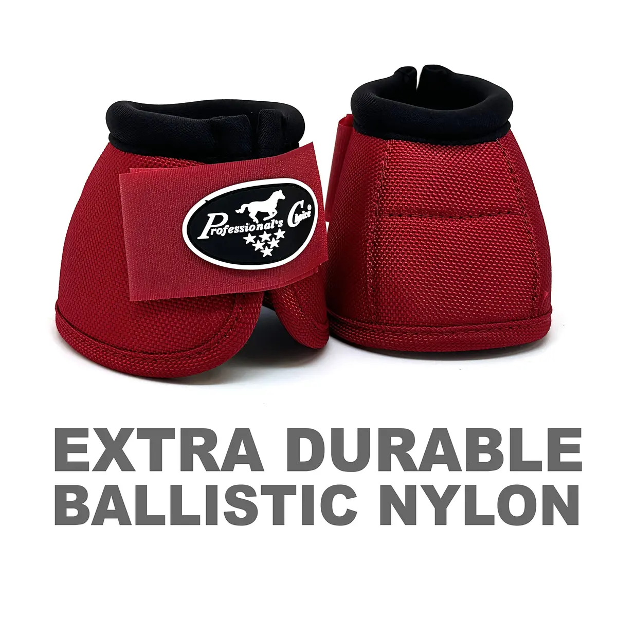 Professional's Choice Ballistic Overreach Bell Boots for Horses | Superb Protection, Durability & Comfort | Quick Wrap Hook & Loop - view 2