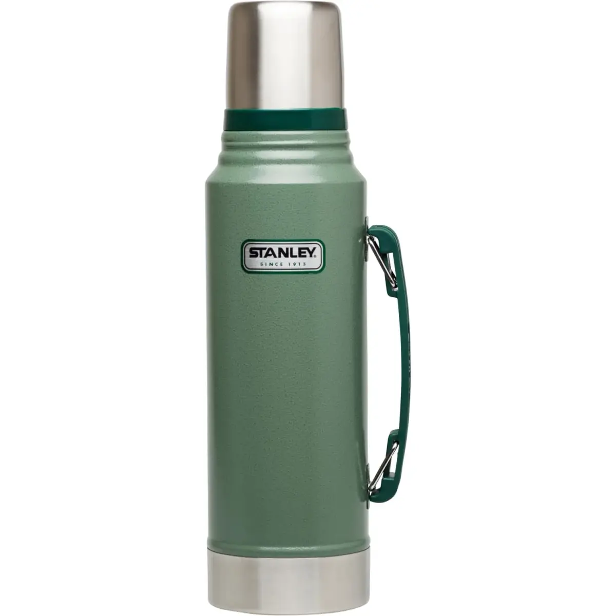 Stanley Heritage Classic Vacuum Bottle 1.1 qt Hammertone Green | Leakproof Lid, Built-in Cup - main product image