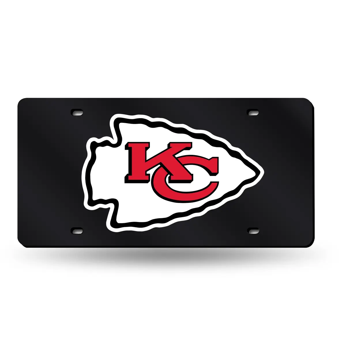 Rico Industries NFL Kansas City Chiefs License Plate Tag 6 x 12" | Laser Cut Team Logo - main product image