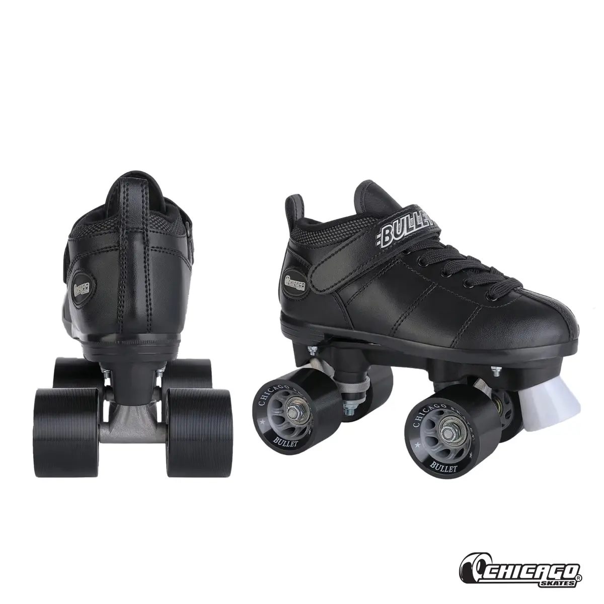 Chicago Skates Bullet Speed Roller Skates – Adjustable Quad Roller Skates Women Men, Durable Skates, Top Performance with Front Stopper, 62mm Urethane Wheels, Low-Cut Ankle Boot, Indoor Outdoor Toys - view 2