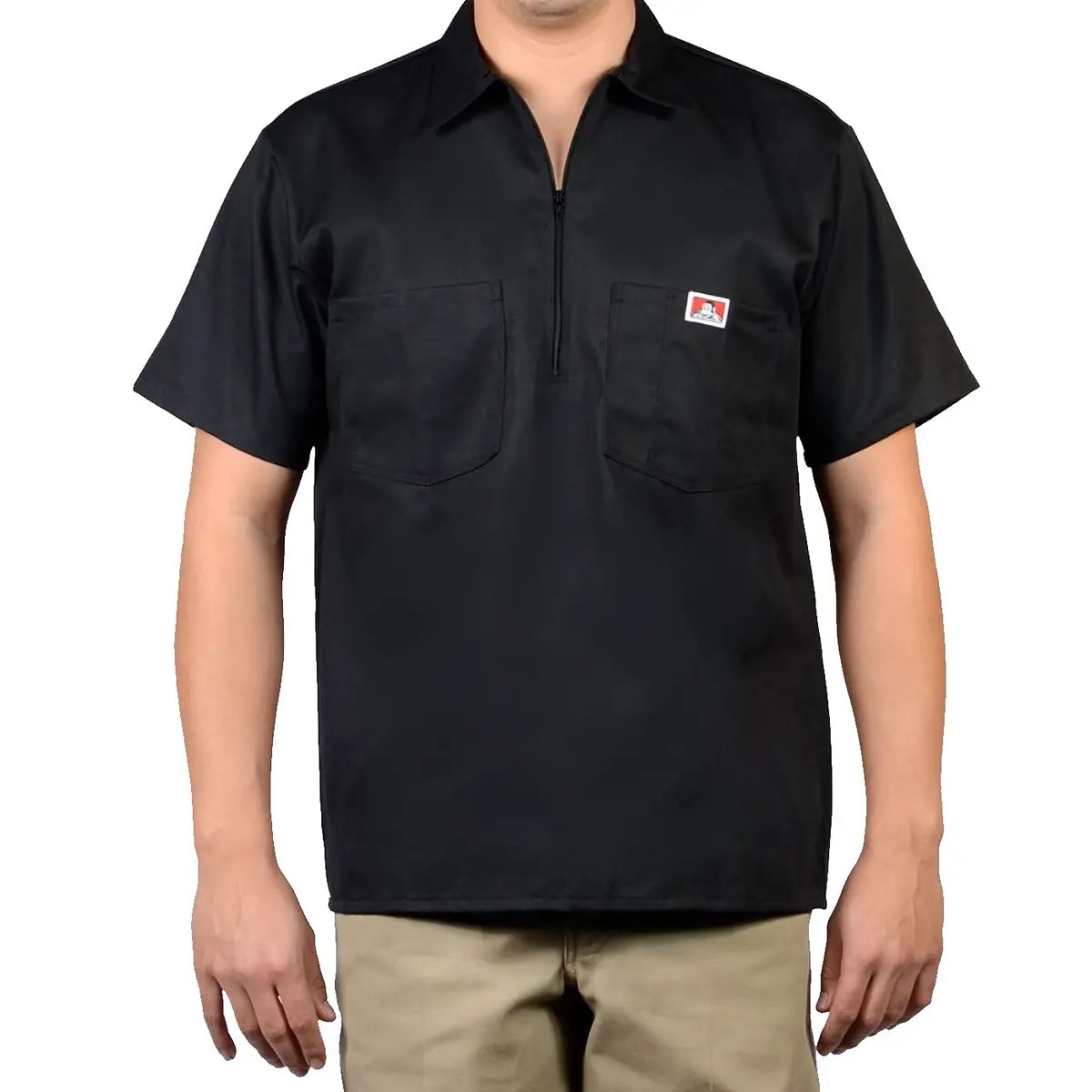 Ben Davis Solid Color SS Work Shirt Medium | Heavy Duty Poly/Polyester Workwear - main product image