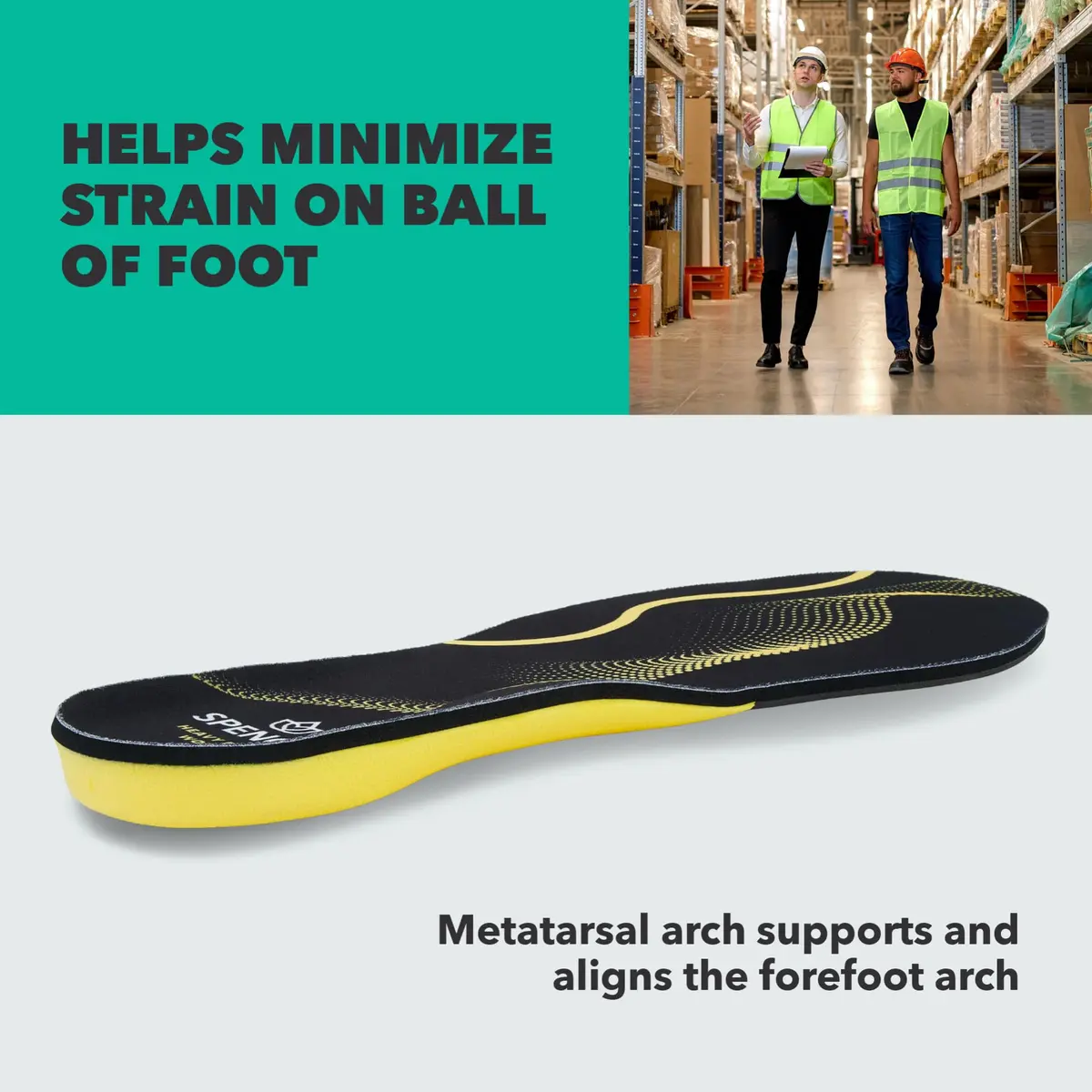 Spenco PolySorb Heavy Duty Insoles 1-Pair | Arch Support Shoe Inserts for Hard Floors - view 7