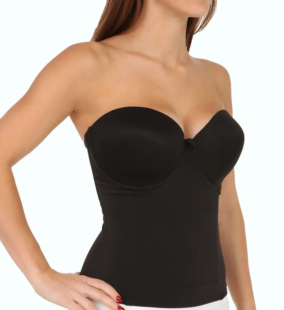 Va Bien Ultra-Lift Seamless Bustier, 34DD, Black | Support & Lift with Ultra Lift Technology - view 2