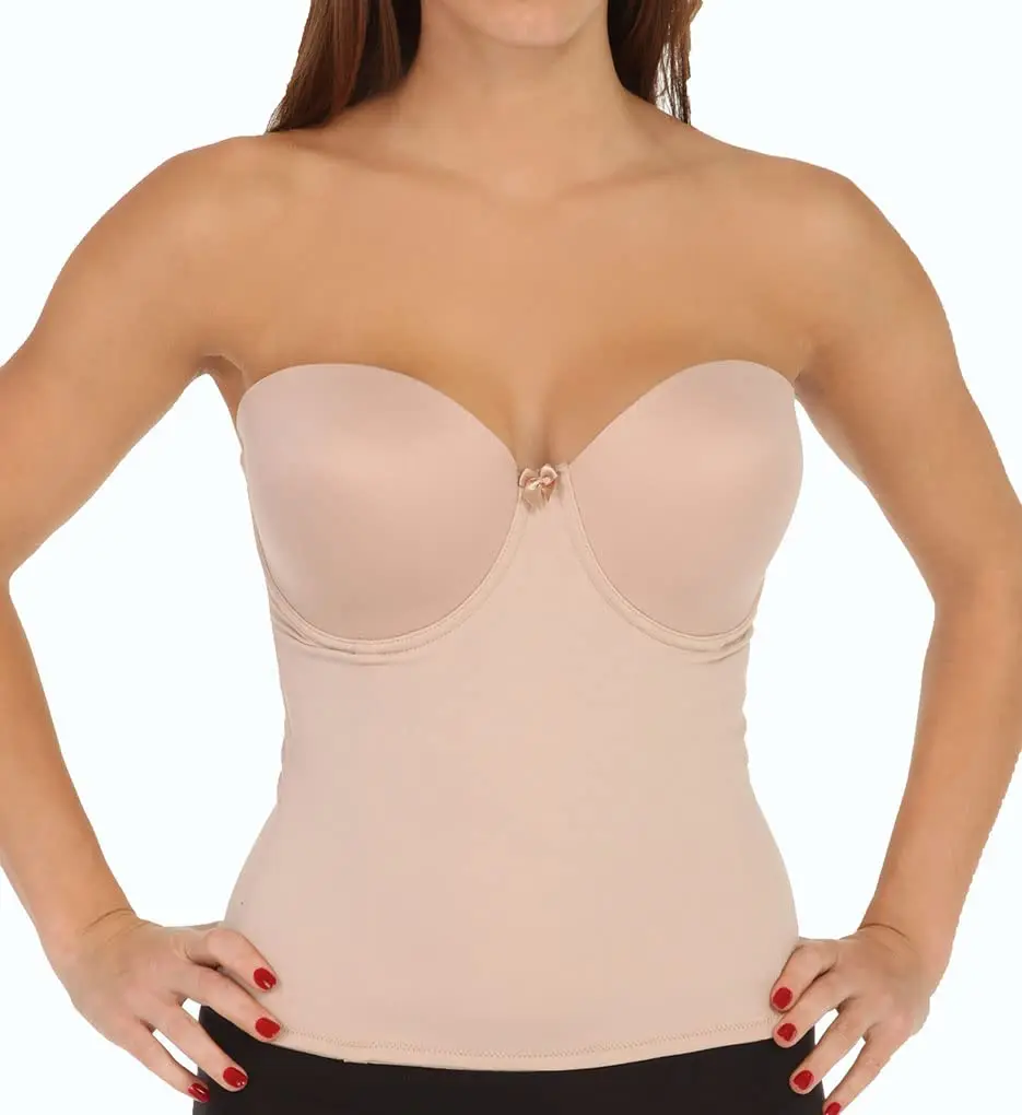 Va Bien Ultra-Lift Seamless Bustier, 34DD, Black | Support & Lift with Ultra Lift Technology - view 3