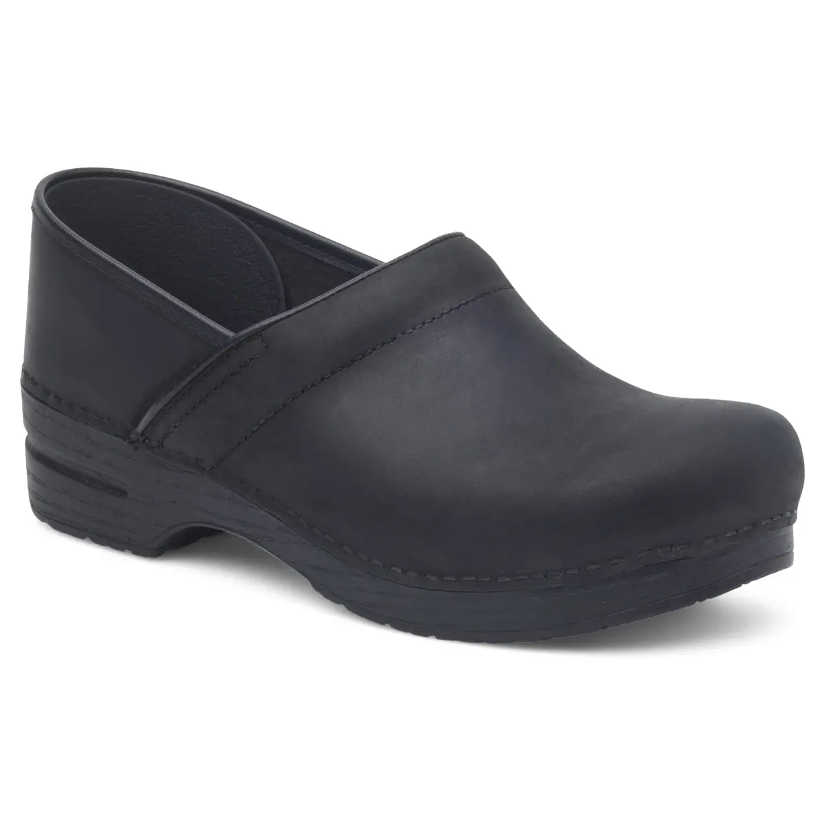 Dansko Women’s Professional Slip-On Clogs Black Oiled 11.5-12 W US | Comfort & Support for Healthcare & Food Service - view 3
