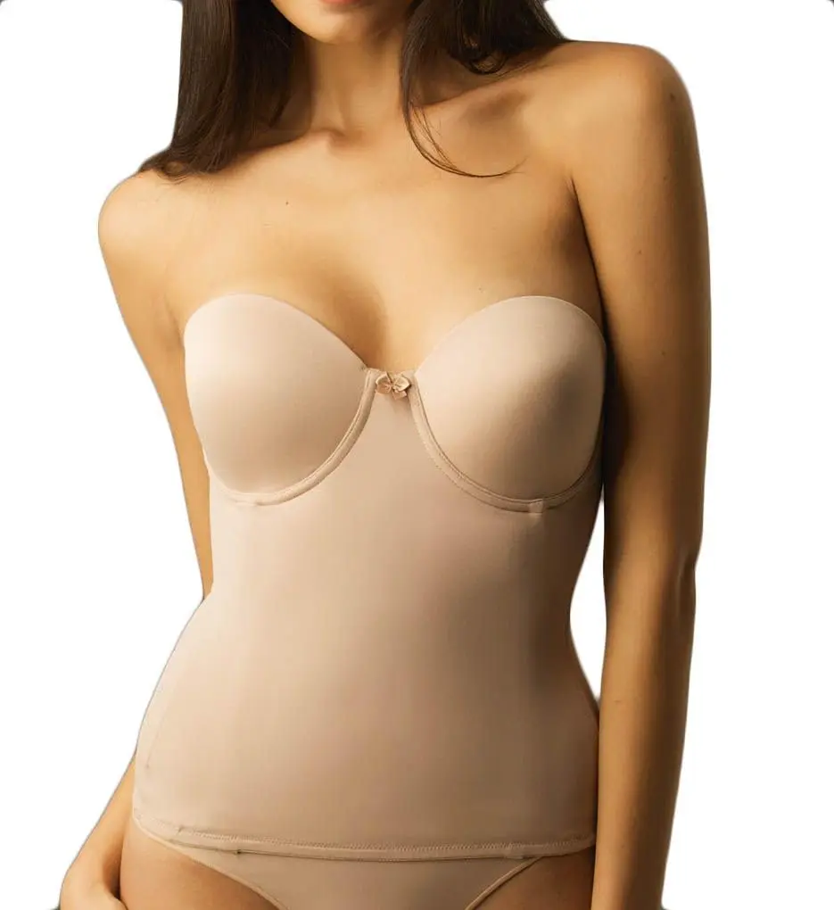 Va Bien Plus Size Ultra-Lift Hourglass Bustier Nude 42D | Firm Support & Hourglass Shape - main product image