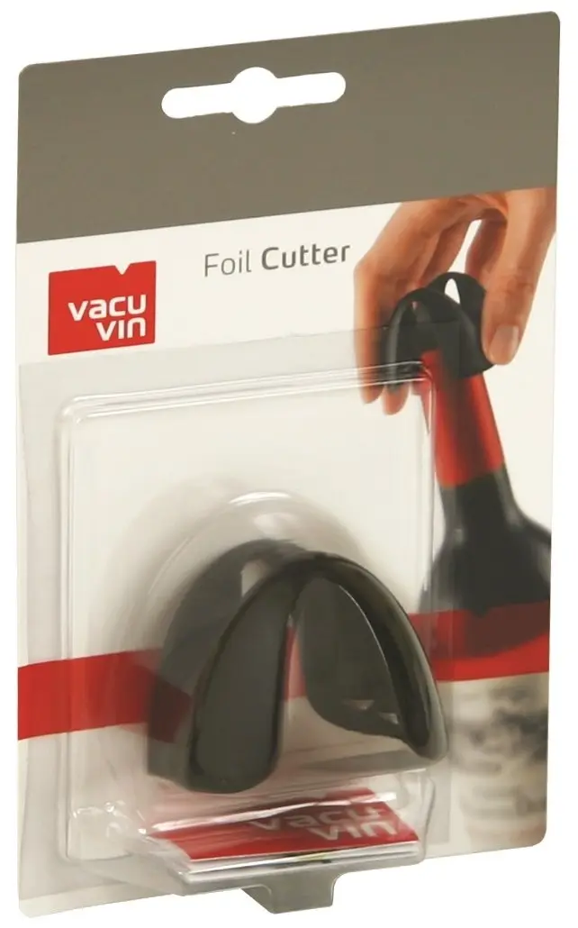 Vacu Vin Black Foil Cutter with 4 Stainless Steel Wheels | Ergonomic Wine Foil Remover - view 6