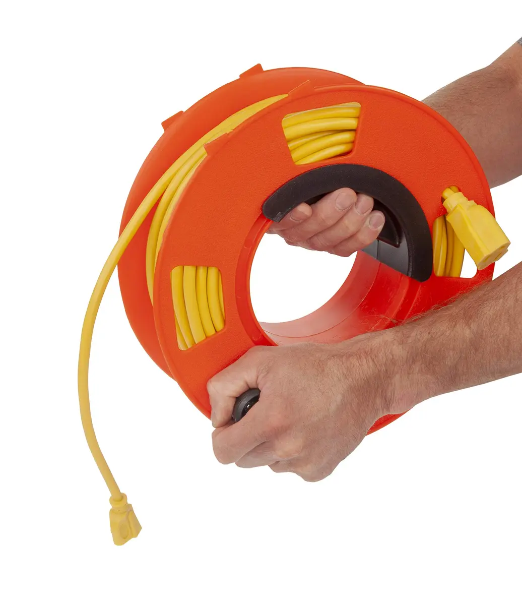 BAYCO KW-110 Cord Reel, Orange | Holds 100ft of 16/3 Extension Cord - view 2