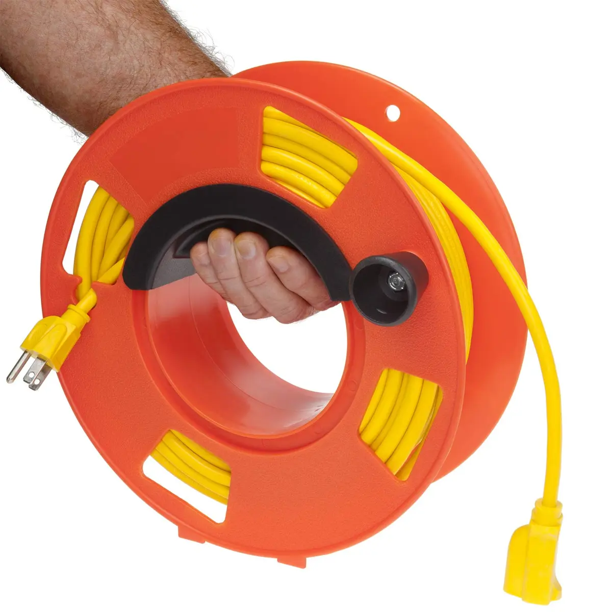 BAYCO KW-110 Cord Reel, Orange | Holds 100ft of 16/3 Extension Cord - view 3