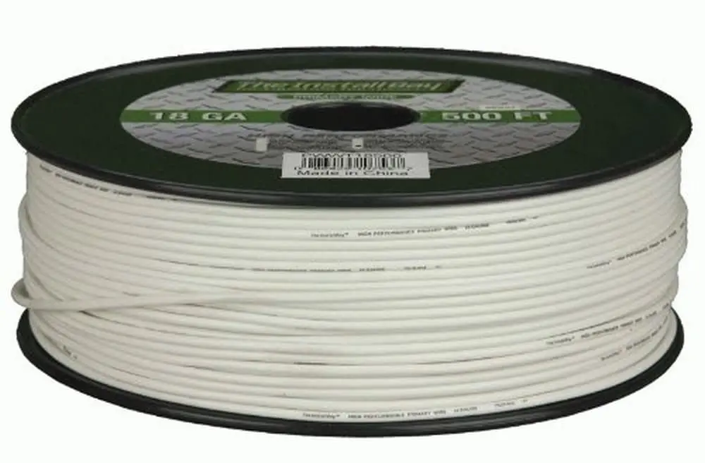 Install Bay Primary Wire 18 Gauge Yellow 500 Feet | Easy Bulk Power Cable for Car & Vehicle Electronics - main product image