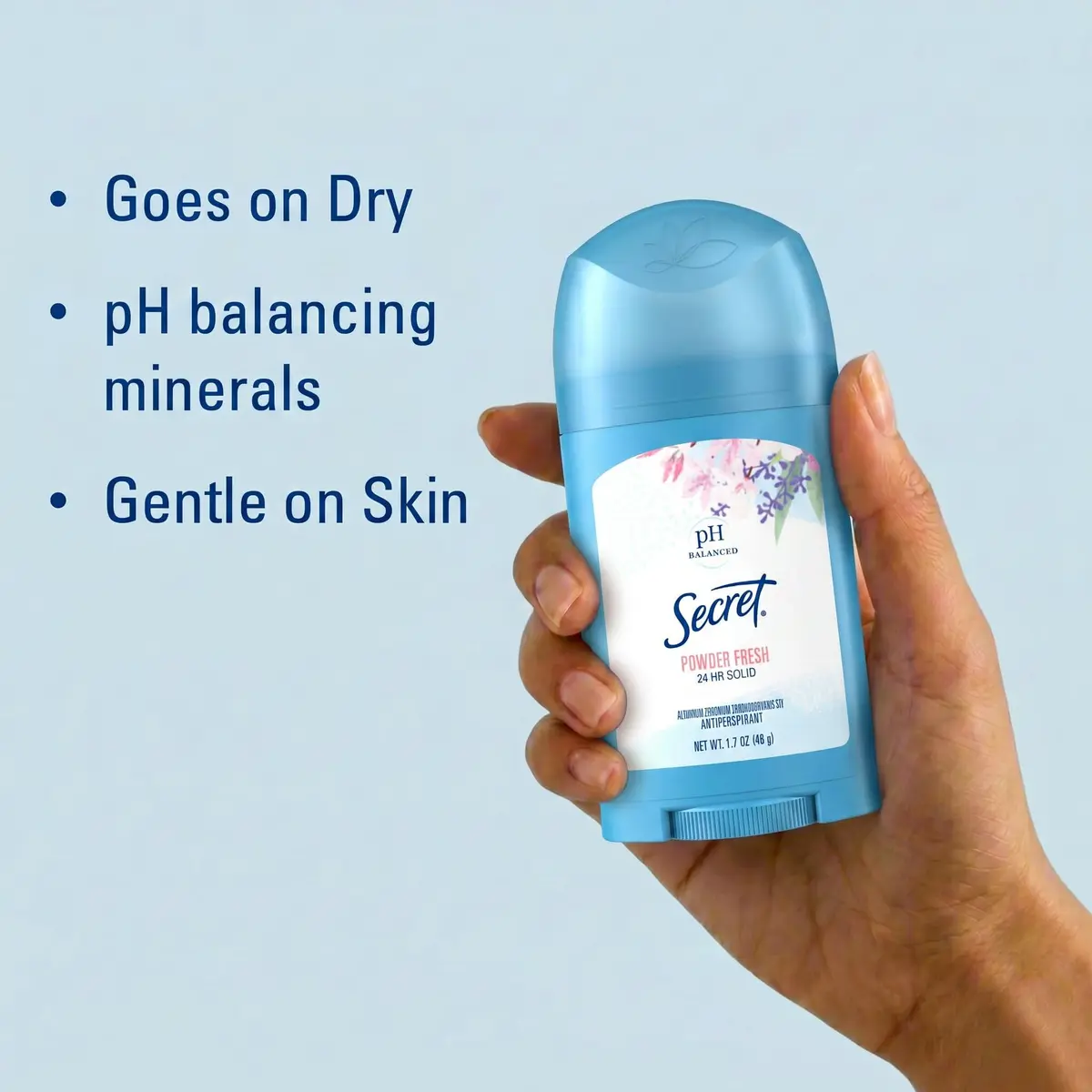 Secret Powder Fresh Antiperspirant Deodorant for Women, 50ml (1.7 oz) | 24hr Sweat & Odor Protection - view 2