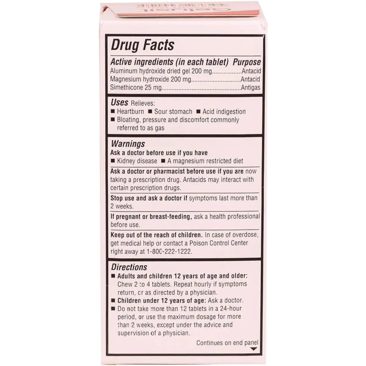 Gelusil Antacid & Anti Gas Tablets for Heartburn Relief, Acid Reflux, Bloating and Gas, Cool Mint - 100ct Blister Pack | Fast Relief & Safe for Night Use - view 6