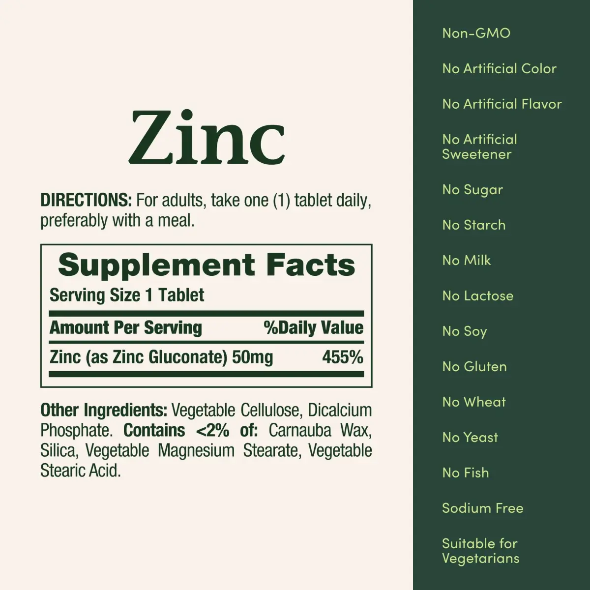 Nature's Bounty Zinc 50mg 100 Count Caplets | Supports Immune System, Skin Health & Antioxidant Function - view 5