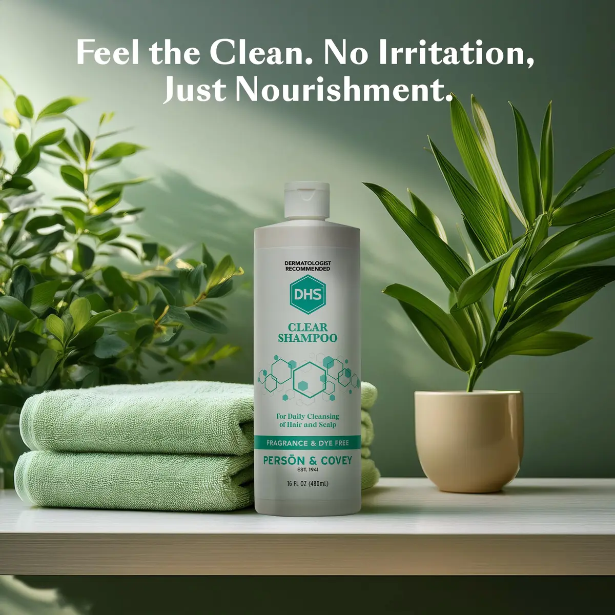 DHS Clear Shampoo for Sensitive Skin 16oz | Gentle, Fragrance-Free, Dermatologist Recommended - view 7