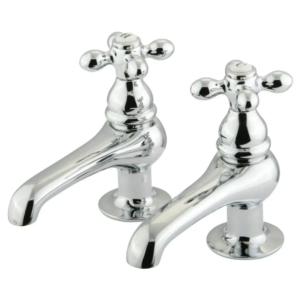 Kingston Brass KS3201AX Restoration Basin Tap Faucet, Chrome, 3.88 x 3.5 x 1.75 | Drip-Free Ceramic Cartridge - main product image