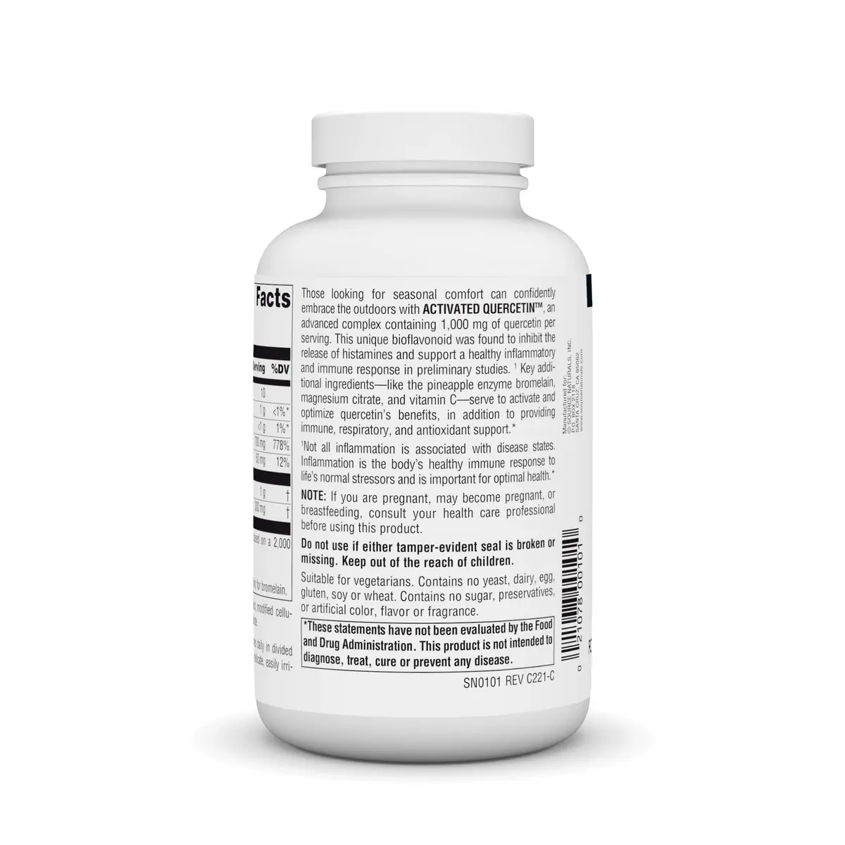 Source Naturals Activated Quercetin - 200 Tablets | Plant-Derived Bioflavonoid for Immune & Seasonal Support - view 3