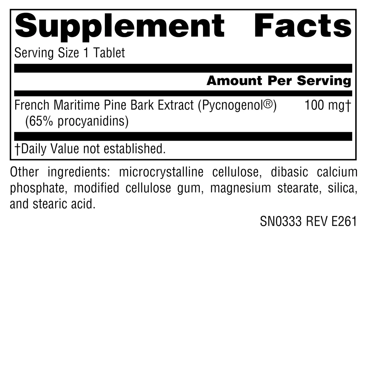 Source Naturals Pycnogenol 100 mg | Antioxidant Supplement for Good Health (70-120 chars) - view 2