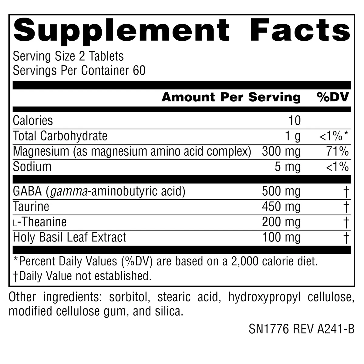 Source Naturals Serene Science Theanine Serene with Magnesium - 120 Tablets | Supports Relaxation & Focus - view 5