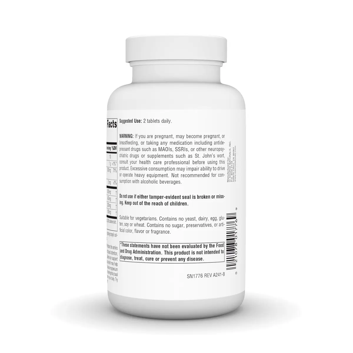 Source Naturals Serene Science Theanine Serene with Magnesium - 120 Tablets | Supports Relaxation & Focus - view 3