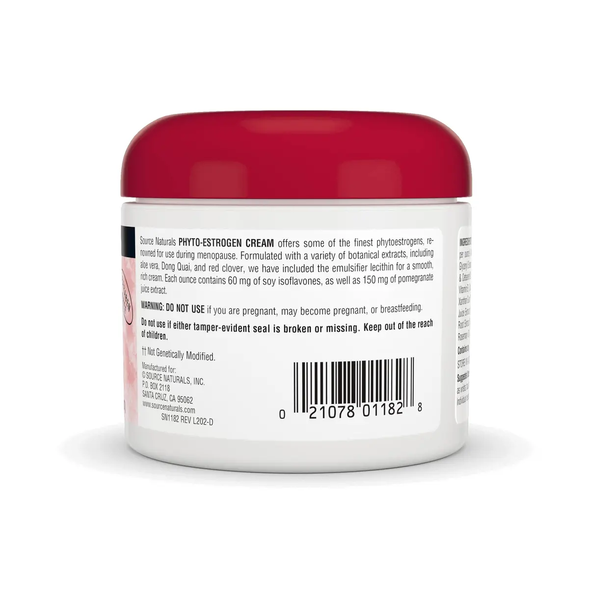 Source Naturals Phyto-Estrogen Cream, Paraben-Free - 4 oz Cream | Liposomal Botanical Blend for Skin - view 3