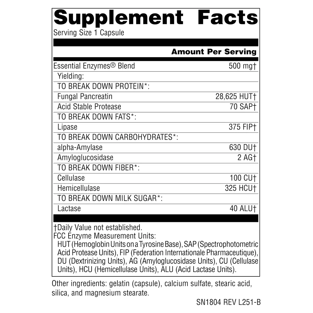 Source Naturals Daily Essential Enzymes 500 mg | Digestive Support & Nutrient Utilization (70-120 chars) - view 2