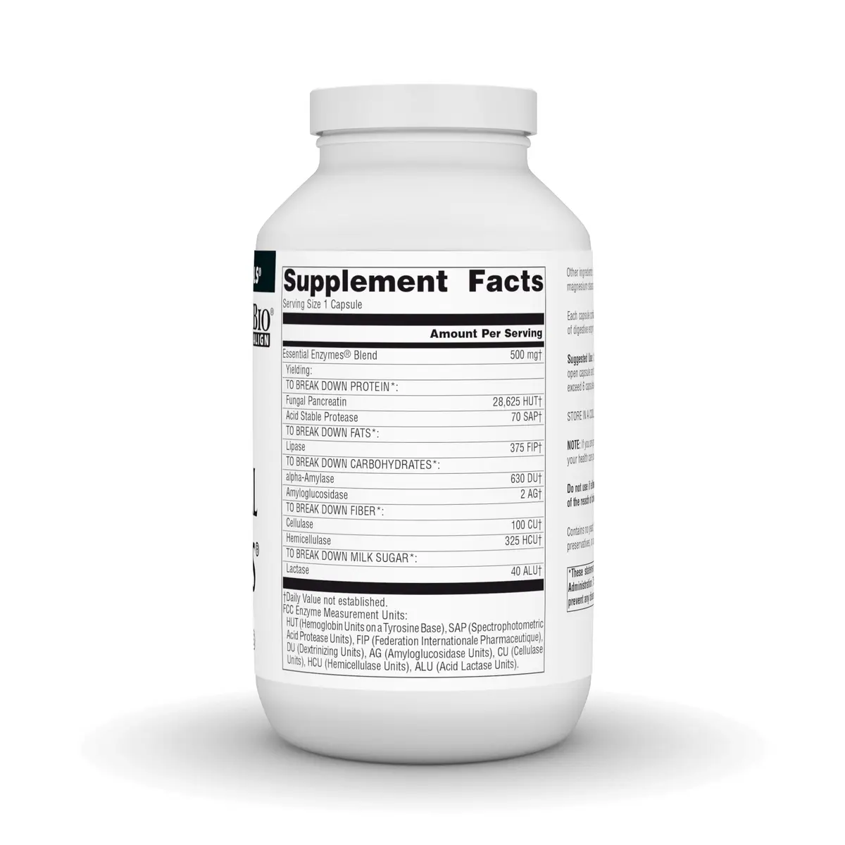 Source Naturals Daily Essential Enzymes 500 mg | Digestive Support & Nutrient Utilization (70-120 chars) - view 3