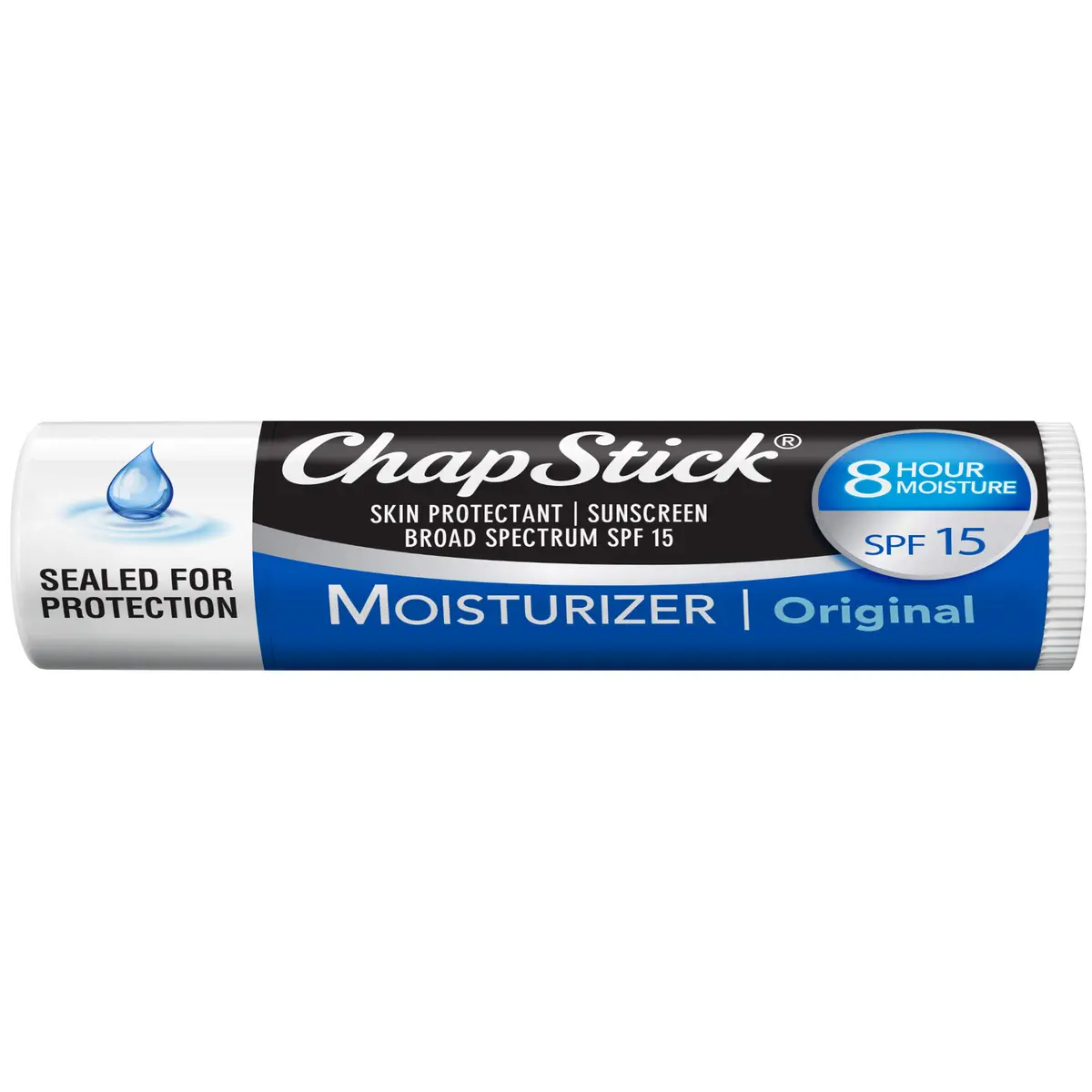 ChapStick Moisturizer Original Lip Balm Tubes SPF 15 0.15 Oz | Hydrating & Skin Protectant - view 2
