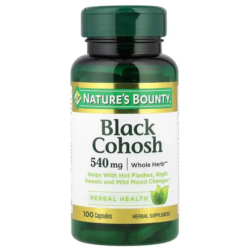 Nature's Bounty Black Cohosh Herbal Supplement 540 mg 100 Capsules | Natural Menopausal Support - view 3