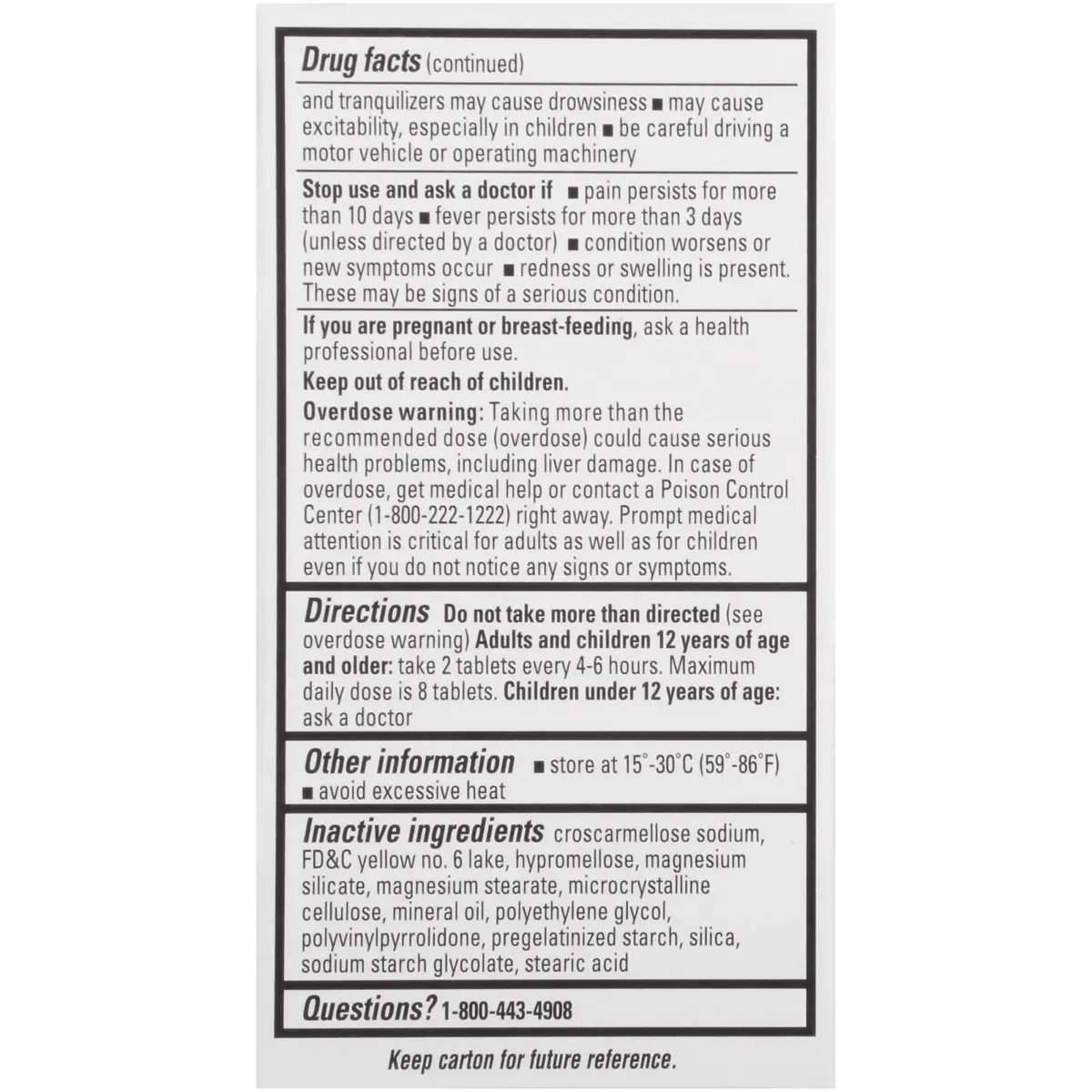 Percogesic Acetaminophen & Diphenhydramine Caplets 90 | Aspirin-Free Fast Relief - view 7