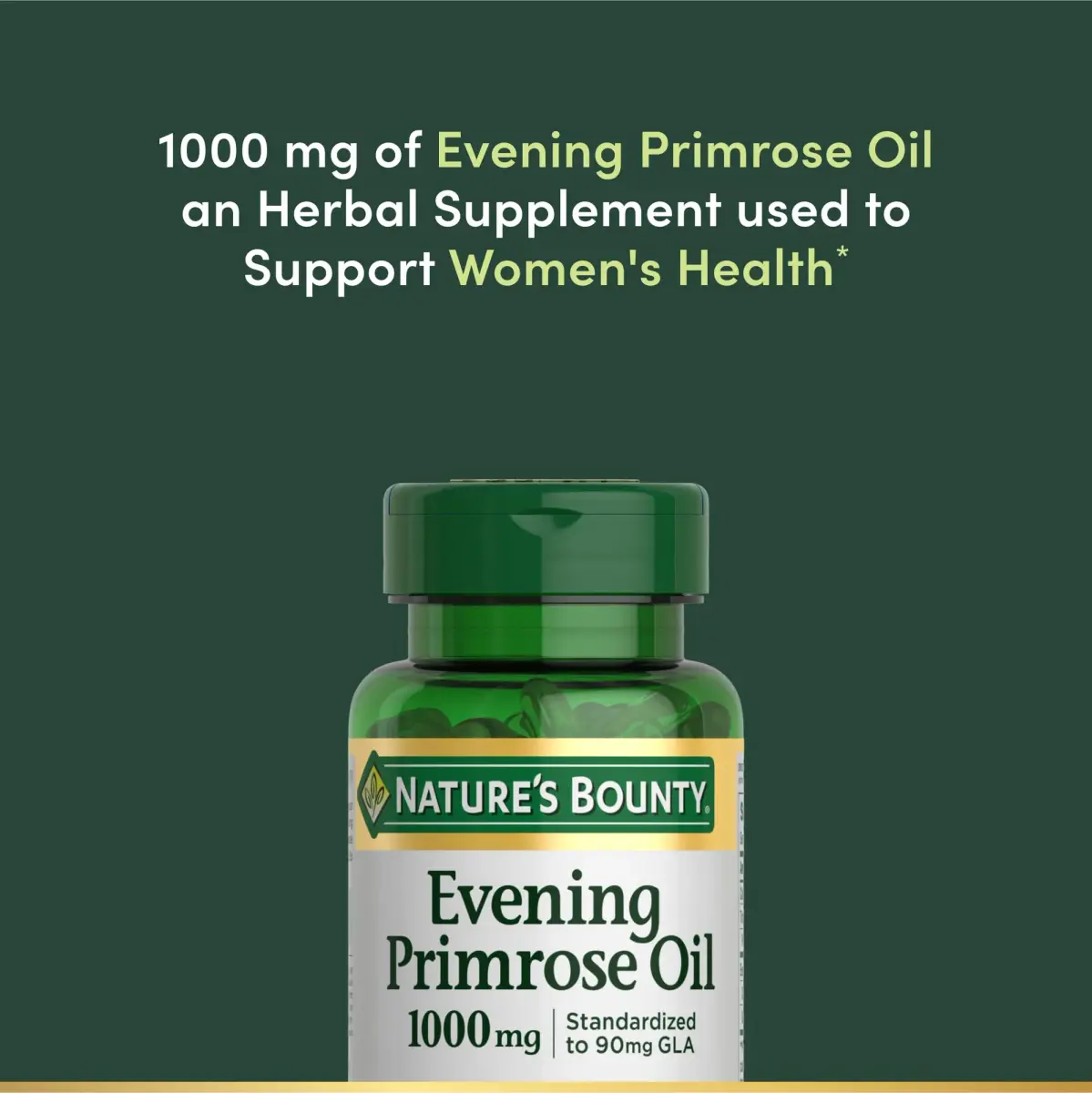 Nature's Bounty Evening Primrose Oil 1000mg 60 Count Softgels | Promotes Women's Health - view 3