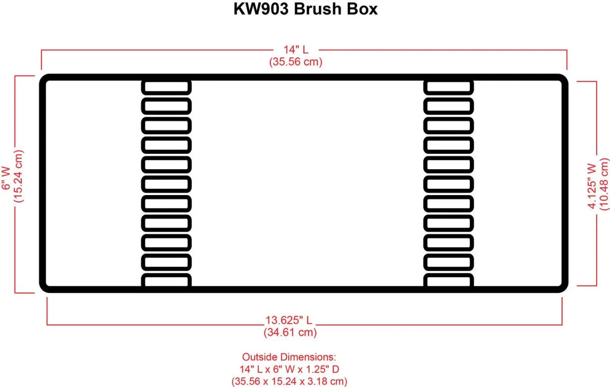 ArtBin KW903 Brush Box with Foam Inserts, Clear Plastic Organizer 35.5cm (14in) | Portable Art Brush Storage - view 3