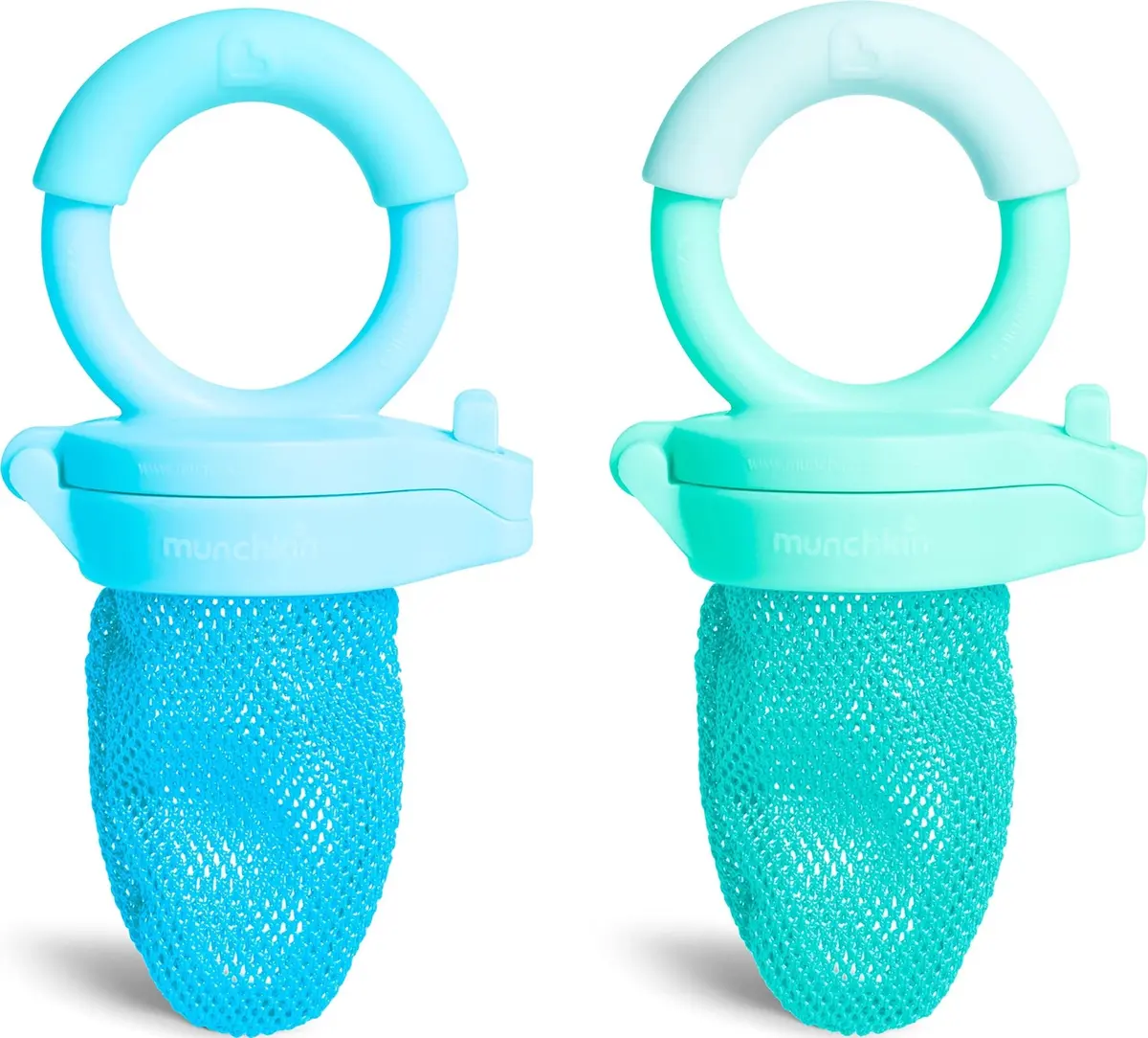 Munchkin Baby Fresh Food Feeder 2 Pack Blue/Mint | BPA-Free Mesh for 6+ Months - main product image