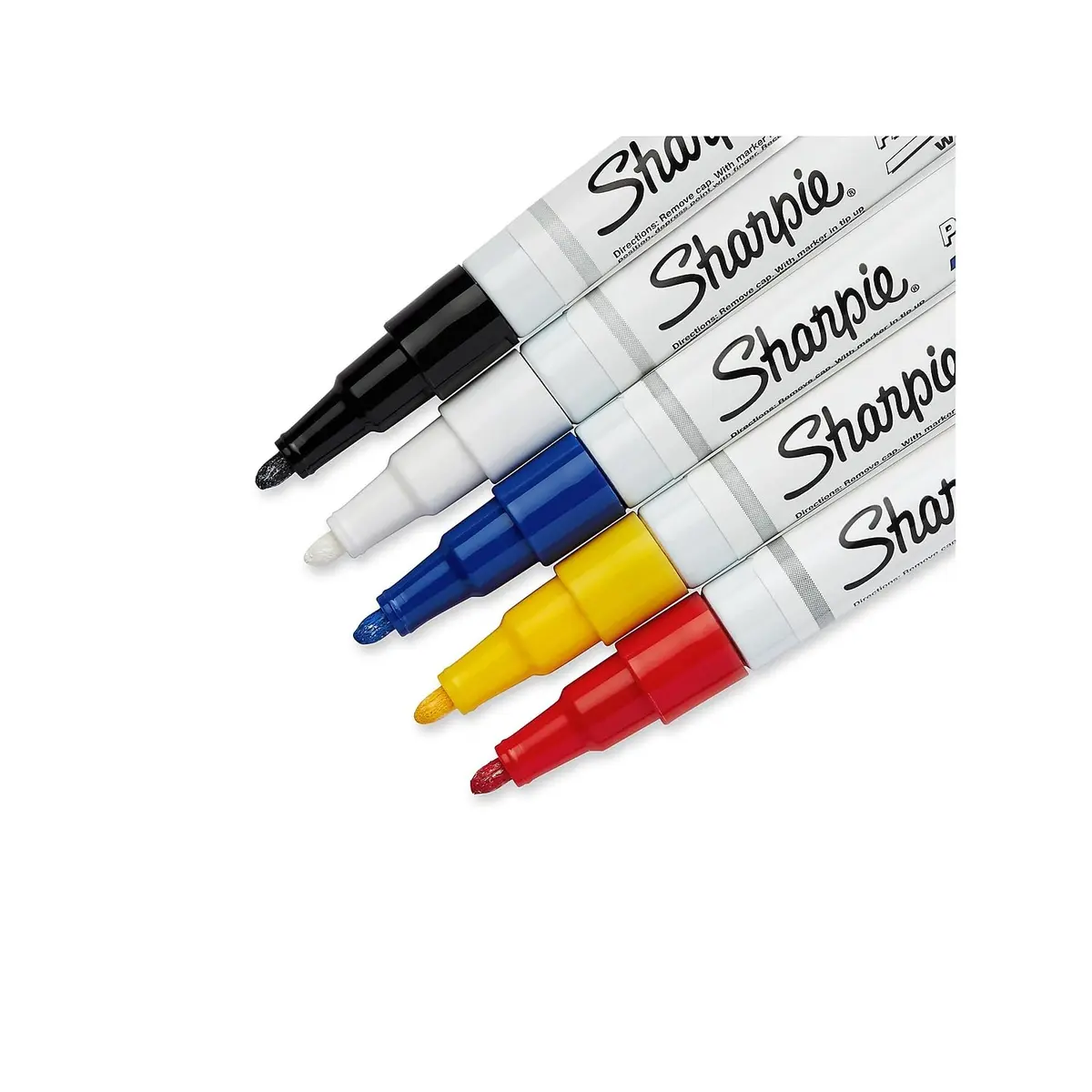 Sharpie Oil-Based Paint Markers Fine Point | Assorted Colors, 5 Pack, Water-Resistant, Quick-Dry, Precise Lines - view 5