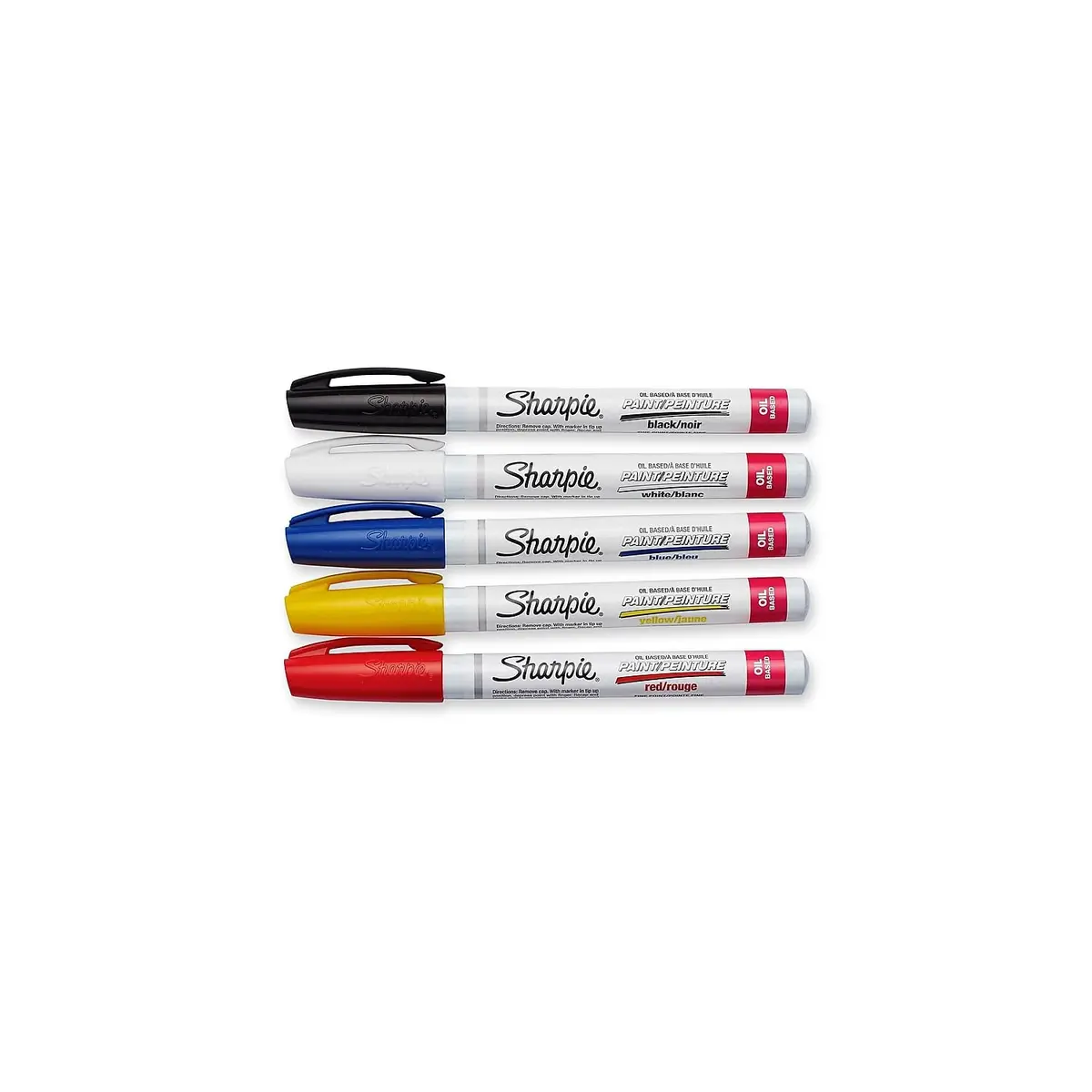 Sharpie Oil-Based Paint Markers Fine Point | Assorted Colors, 5 Pack, Water-Resistant, Quick-Dry, Precise Lines - view 3
