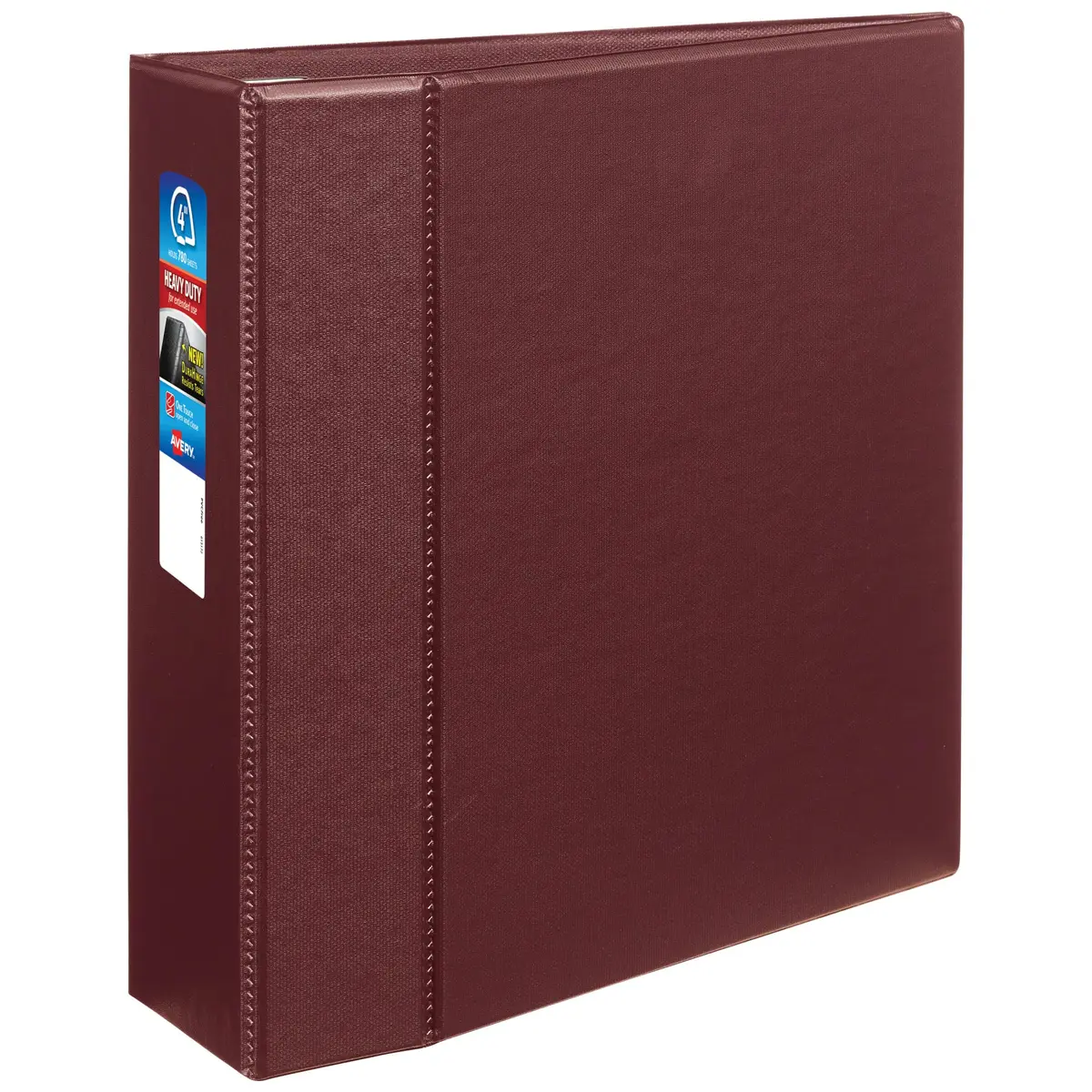 Avery Heavy-Duty 4 Inch D-Ring Binder, Maroon | Long-Lasting Polypropylene, 780 Pages - main product image