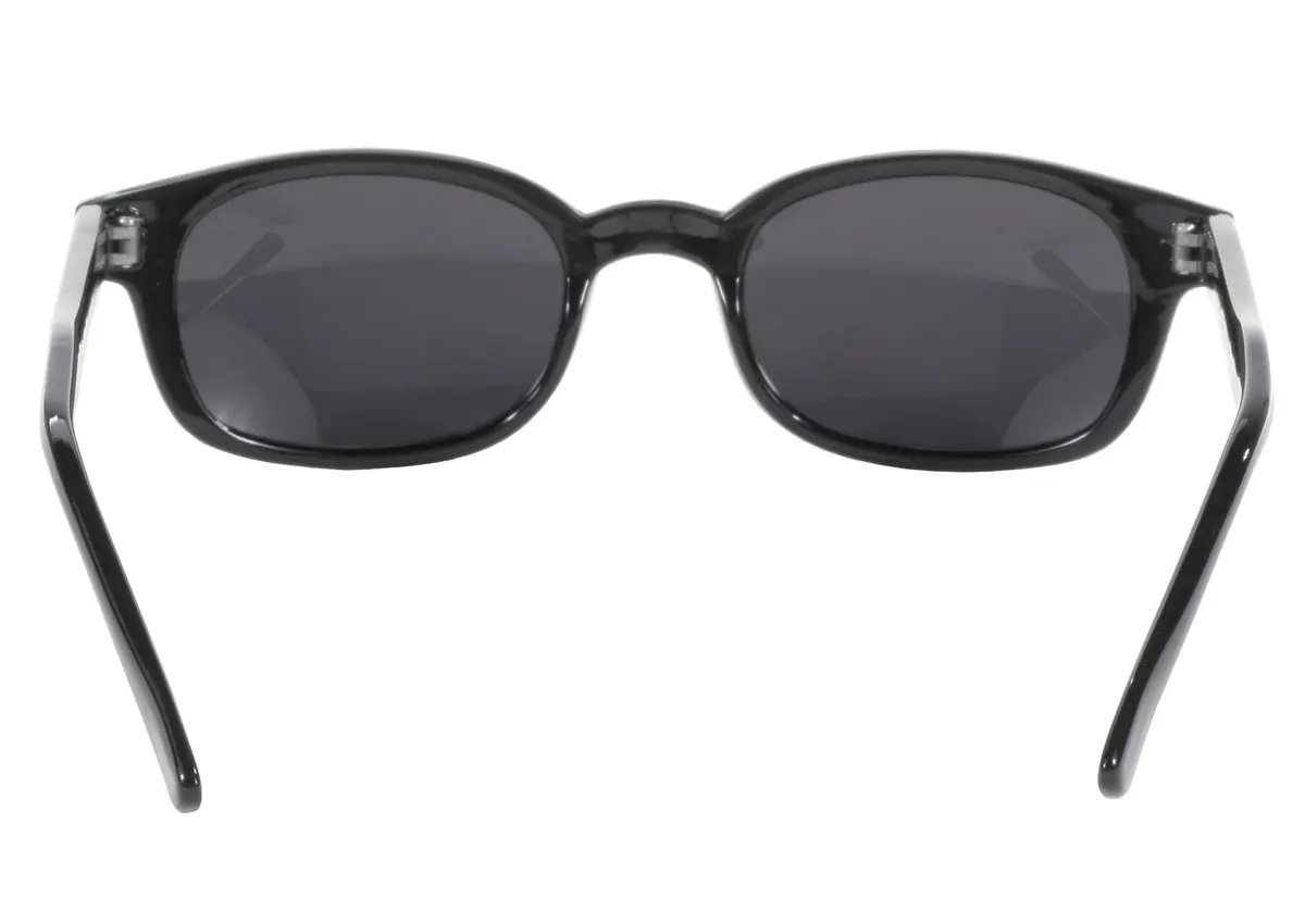 Pacific Coast Original KD's Biker Sunglasses (Black Frame/Dark Grey Lens) | Small Fit, Helmet Compatible, 100% UV Protection - view 7